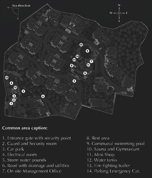Residence Common areas plan