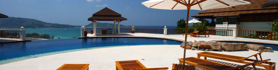 Each villa enjoys a private swimming pool